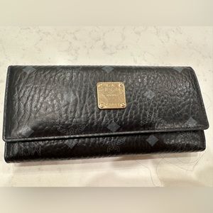 MCM Black Trifold Wallet